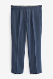 Navy Textured Side Adjuster Trousers - Image 6 of 10