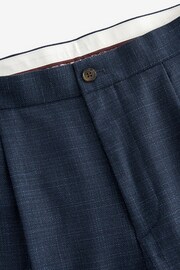 Navy Textured Side Adjuster Trousers - Image 7 of 10