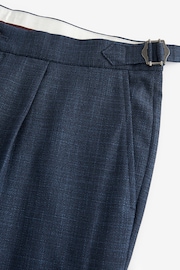 Navy Textured Side Adjuster Trousers - Image 8 of 10