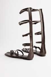 Chocolate Brown Forever Comfort® Strappy Midi Sandals - Image 8 of 12