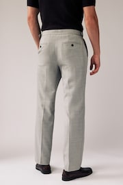 Stone Regular Fit Textured Side Adjuster Trousers - Image 5 of 9