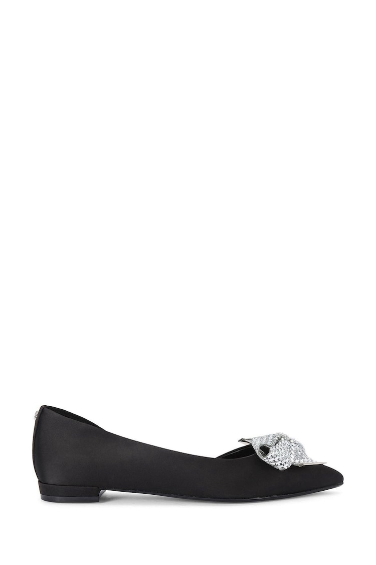 Carvela Regal Bow Flat Black Shoes - Image 1 of 4