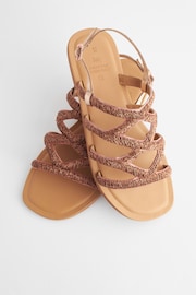 Rose Gold Regular/Wide Fit Forever Comfort® Beaded Slingback Sandals - Image 10 of 10