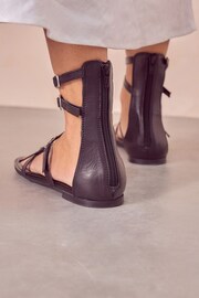 Black Forever Comfort® Strappy Ankle Sandals - Image 5 of 10