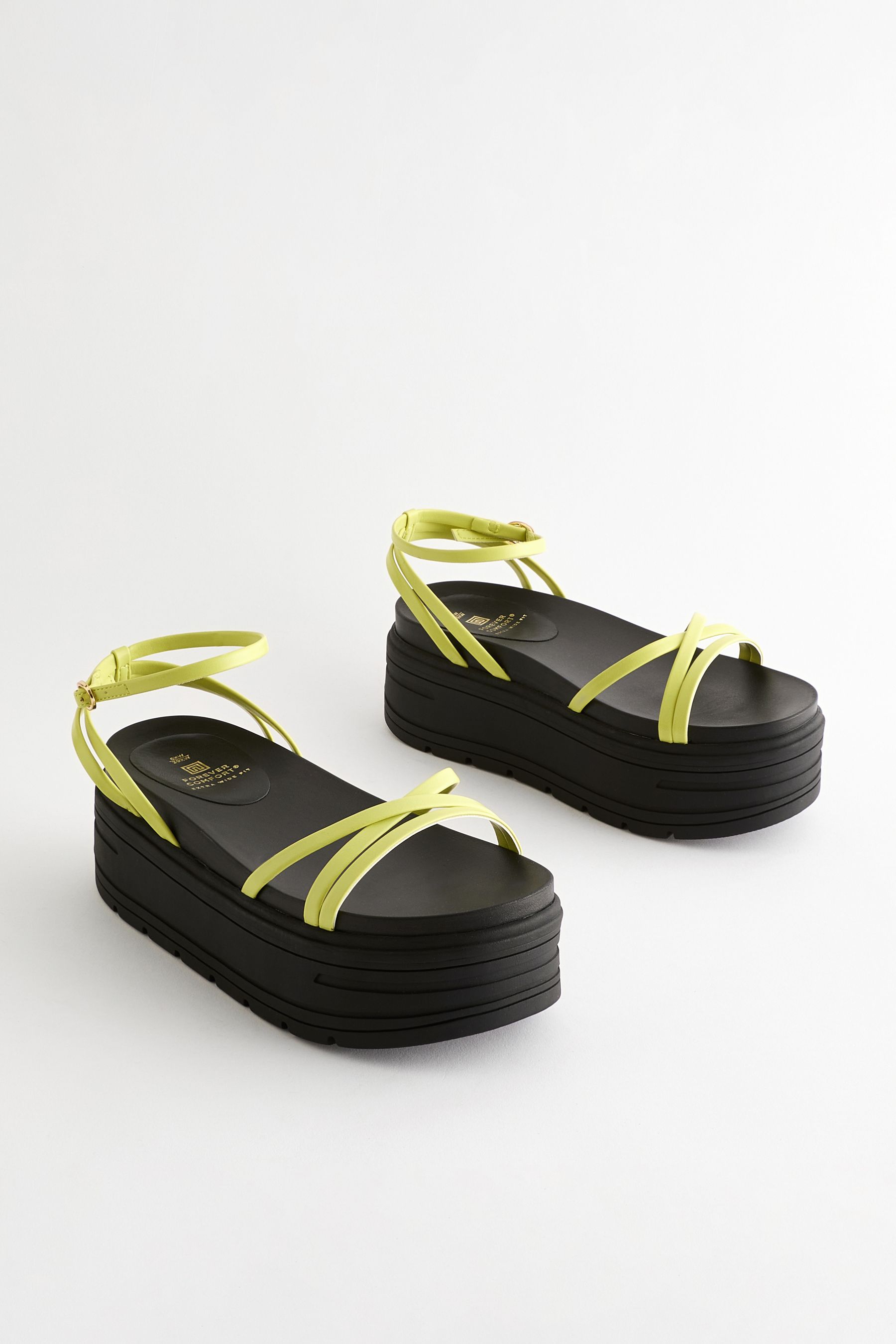 Lime green strappy sandals online