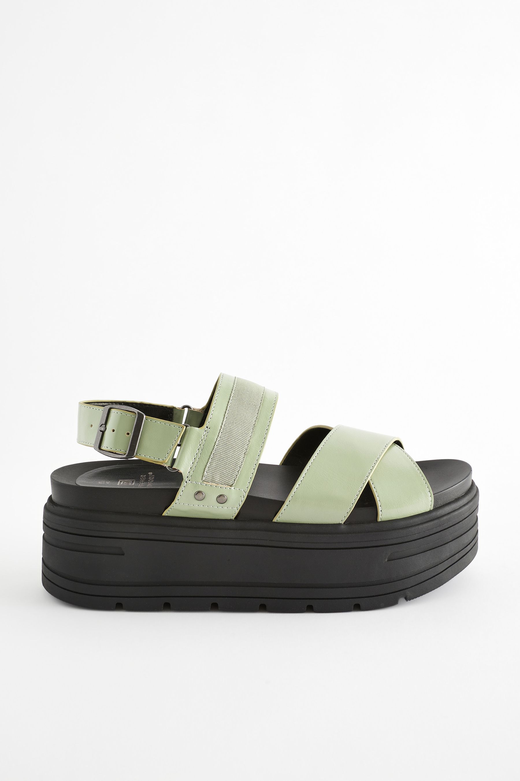 Green wide fit sandals sales