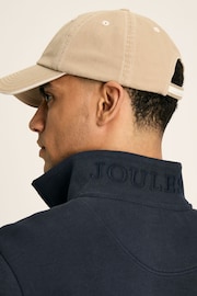 Joules Alistair Navy Quarter Zip Cotton Sweatshirt - Image 6 of 7