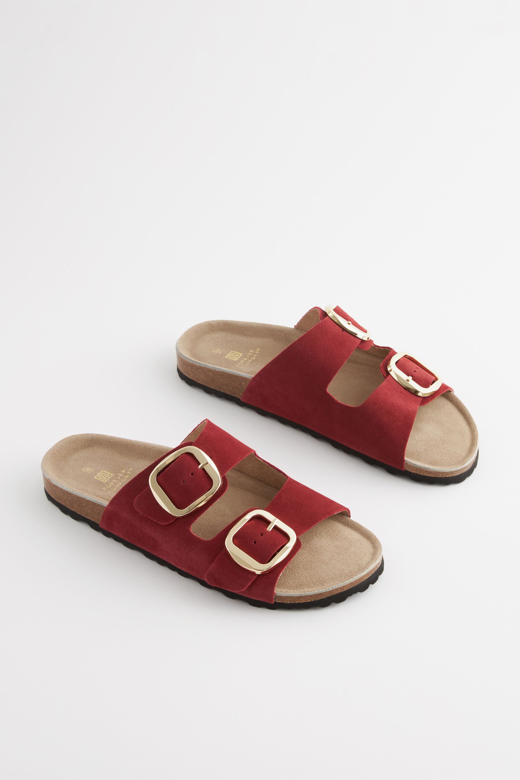 Red sandals next on sale