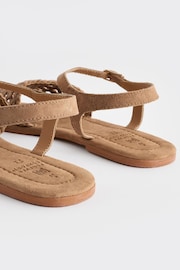 Tan Brown Forever Comfort® Weave Sandals - Image 3 of 6