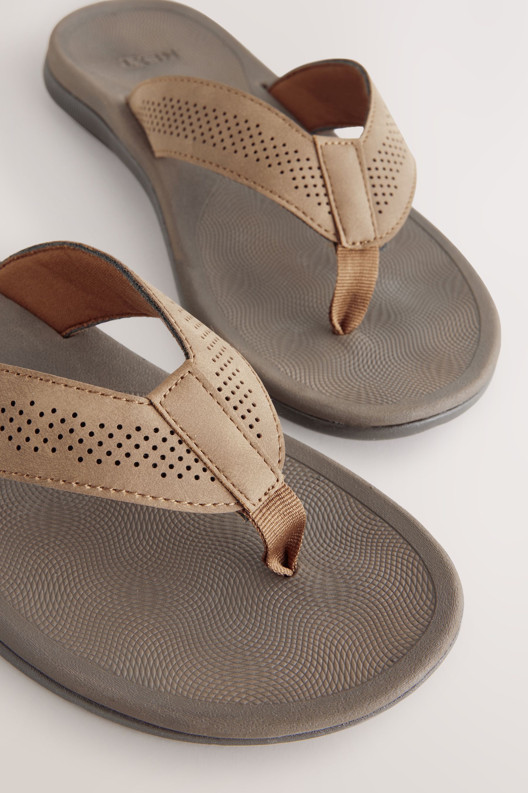 Brown Comfort Toe Post Sandals