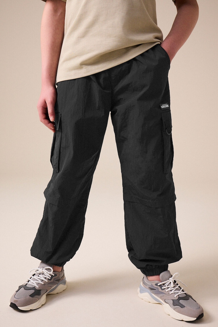 Black Utility Cargo Trousers (3-16yrs) - Image 2 of 9