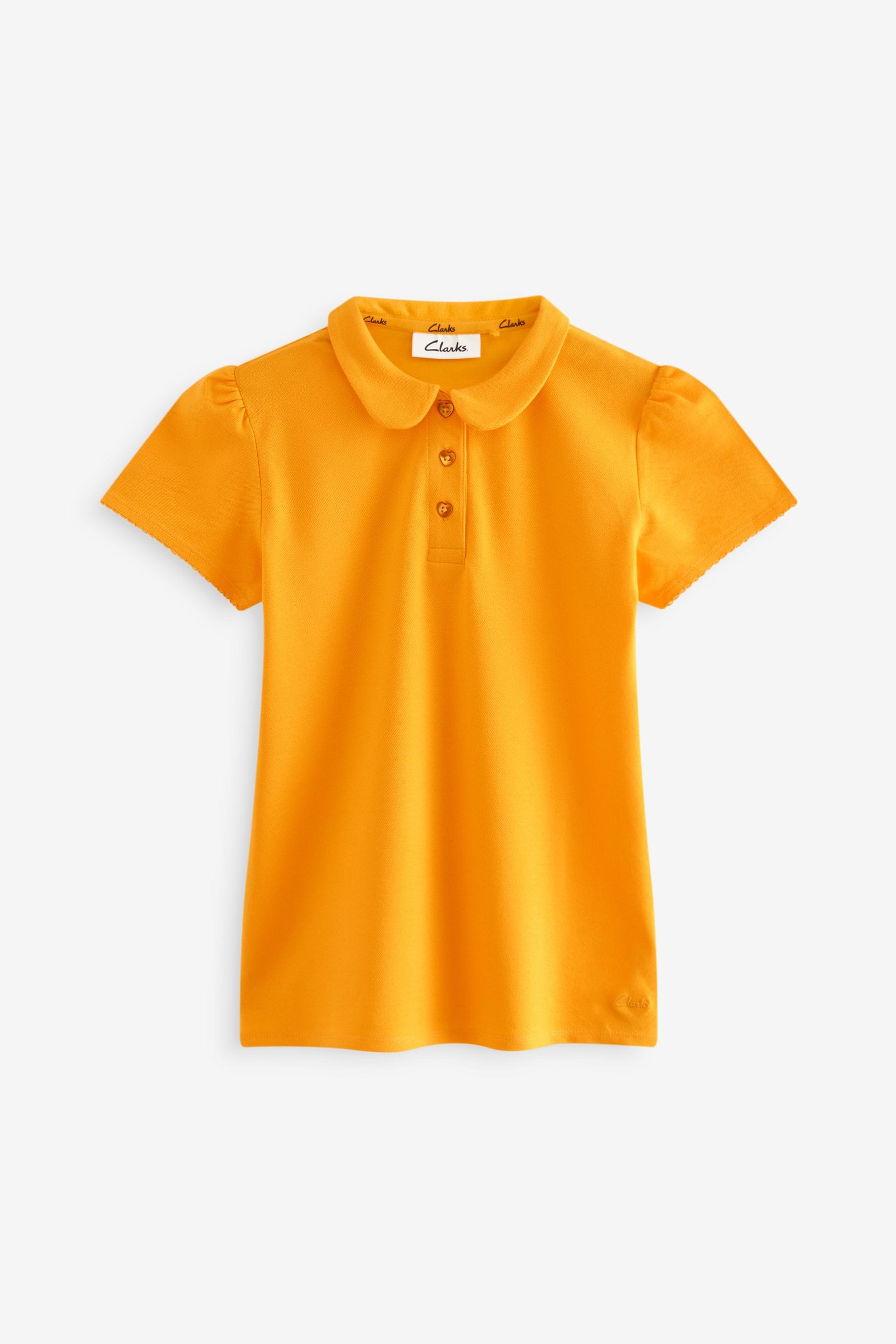 Girls gold polo shirts best sale