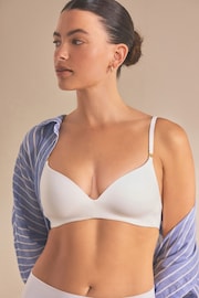 White Pad Non Wire Ultimate Comfort Brushed Bra - Image 2 of 8