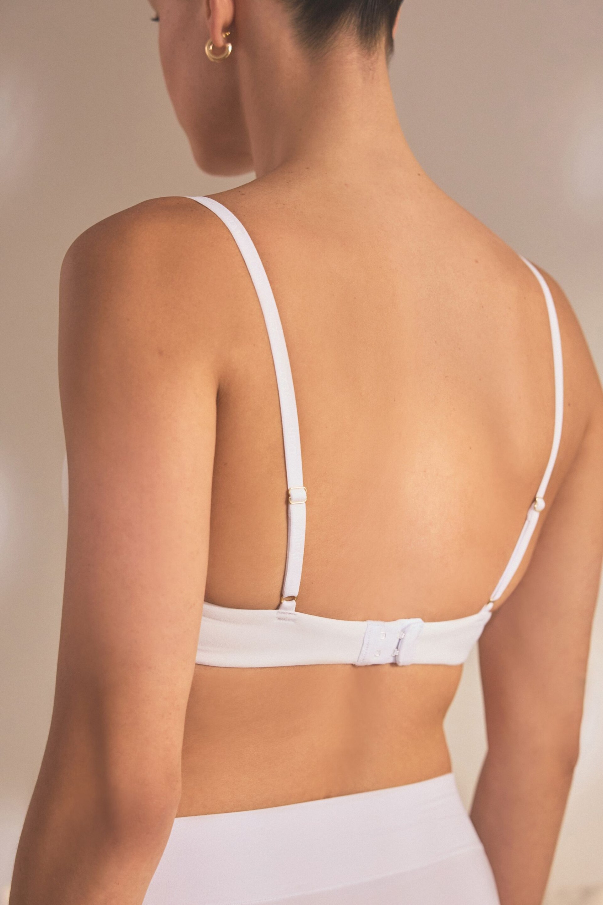 White Pad Non Wire Ultimate Comfort Brushed Bra - Image 3 of 8