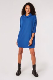 Apricot Blue Cocoon Soft Touch Rib Dress - Image 1 of 3