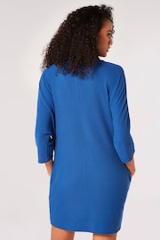 Apricot Blue Cocoon Soft Touch Rib Dress - Image 2 of 3