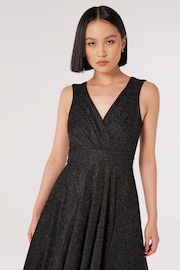 Apricot Black Dazzle V-Neck Maxi Dress - Image 3 of 5