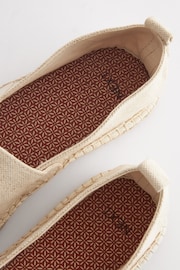 Natural Printed Crinkle Frill Trim Espadrille Shoes - Image 5 of 6