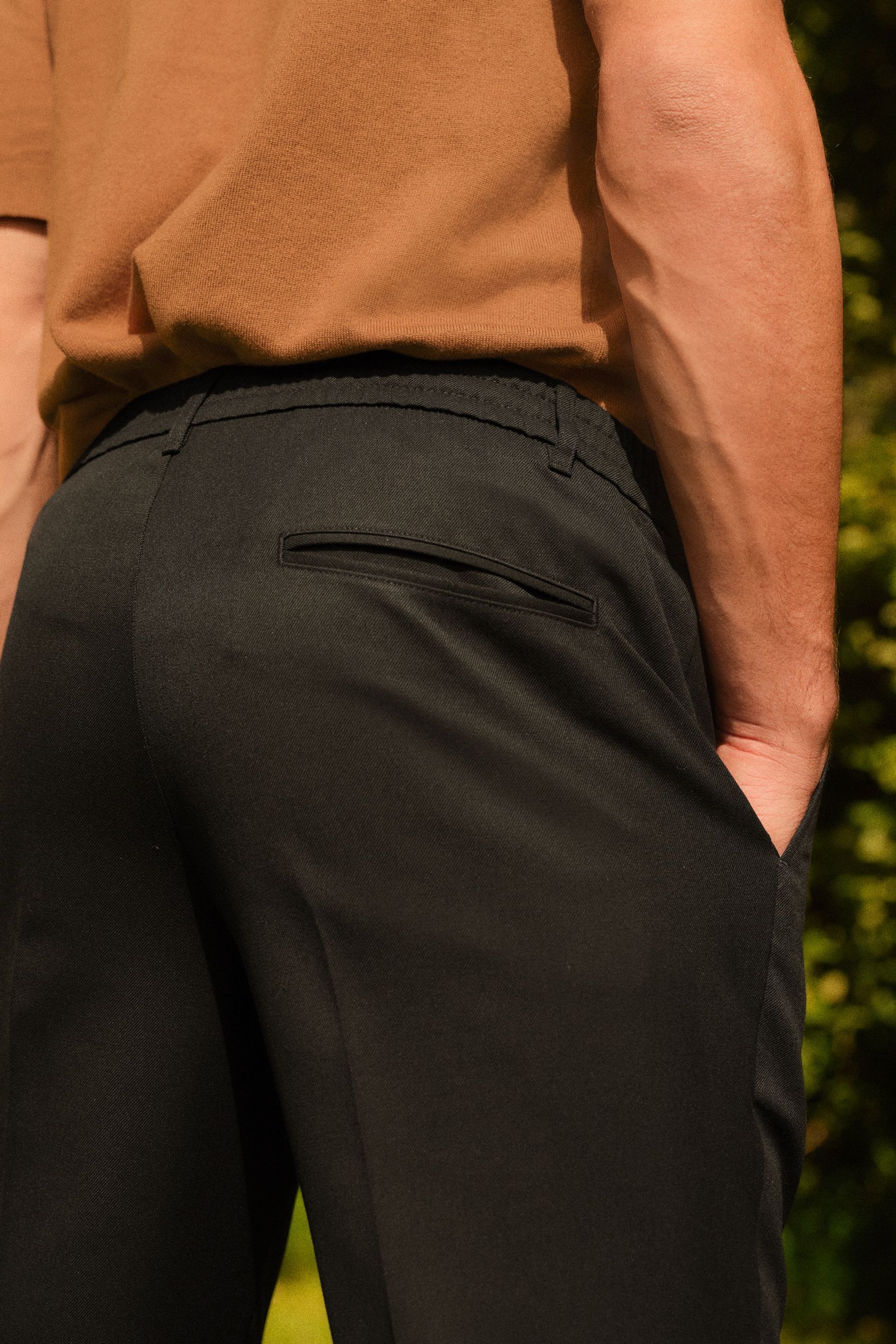 Plain smart jogger trouser store