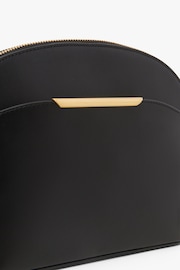 Jasper Conran London Darcey Leather Dome Cross-Body Bag with Gold Tab - Image 4 of 5