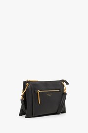 Jasper Conran London Darcey Triple Section Cross-Body Black Bag - Image 2 of 5