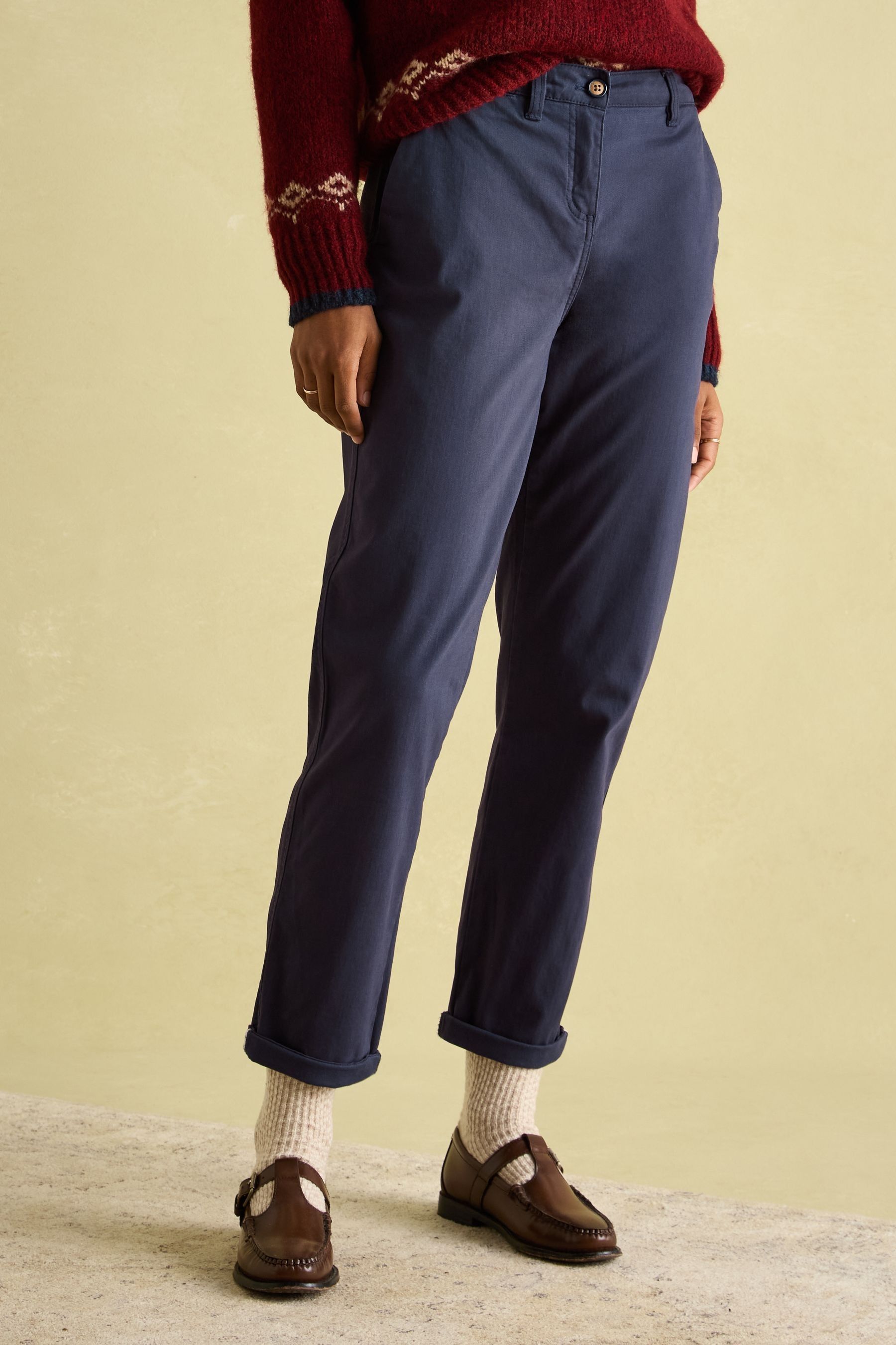Buy Joules Hesford Navy Blue Chino Trousers from Next USA