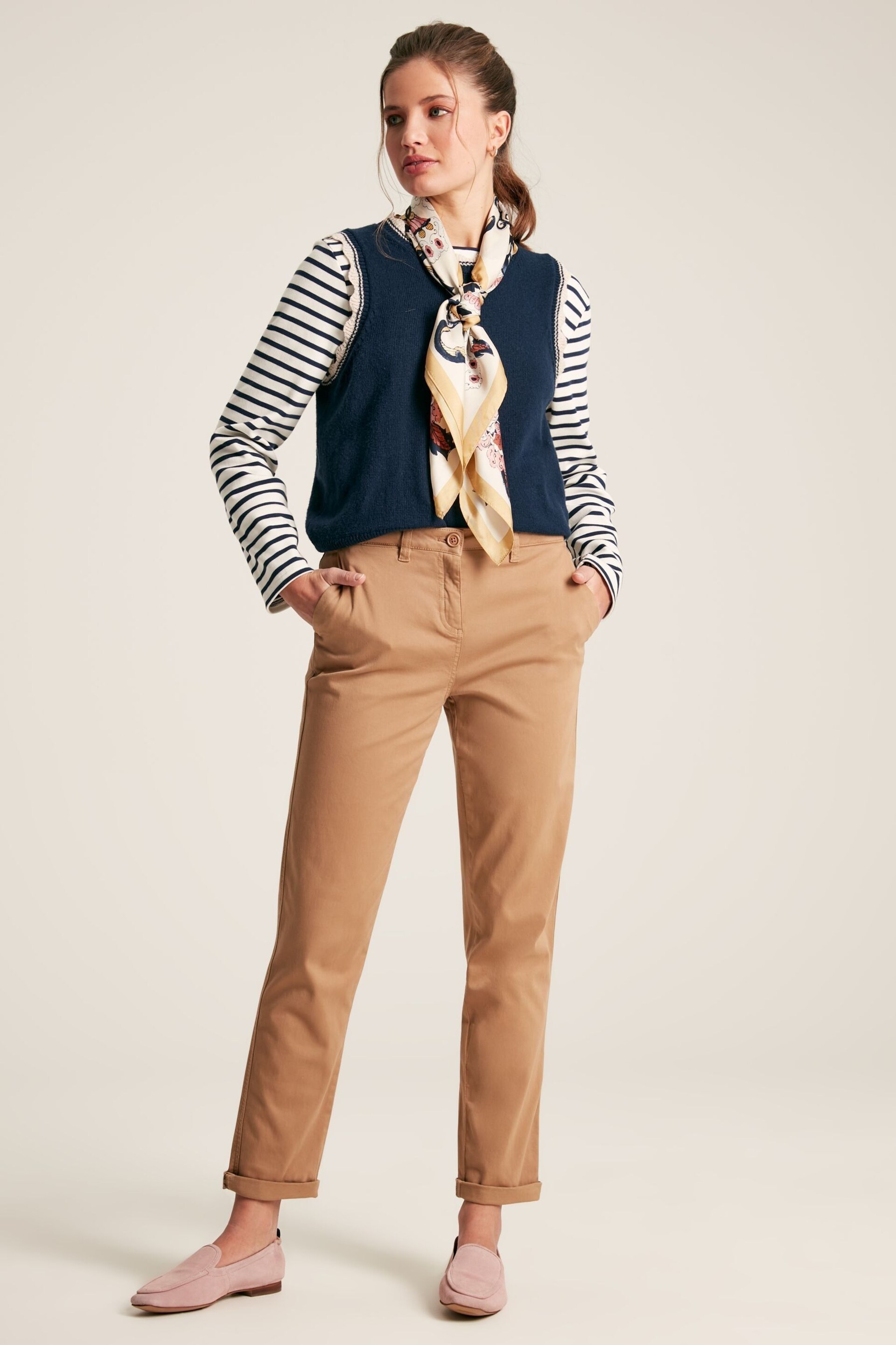 Joules Hesford Stone Chino Trousers - Image 2 of 7