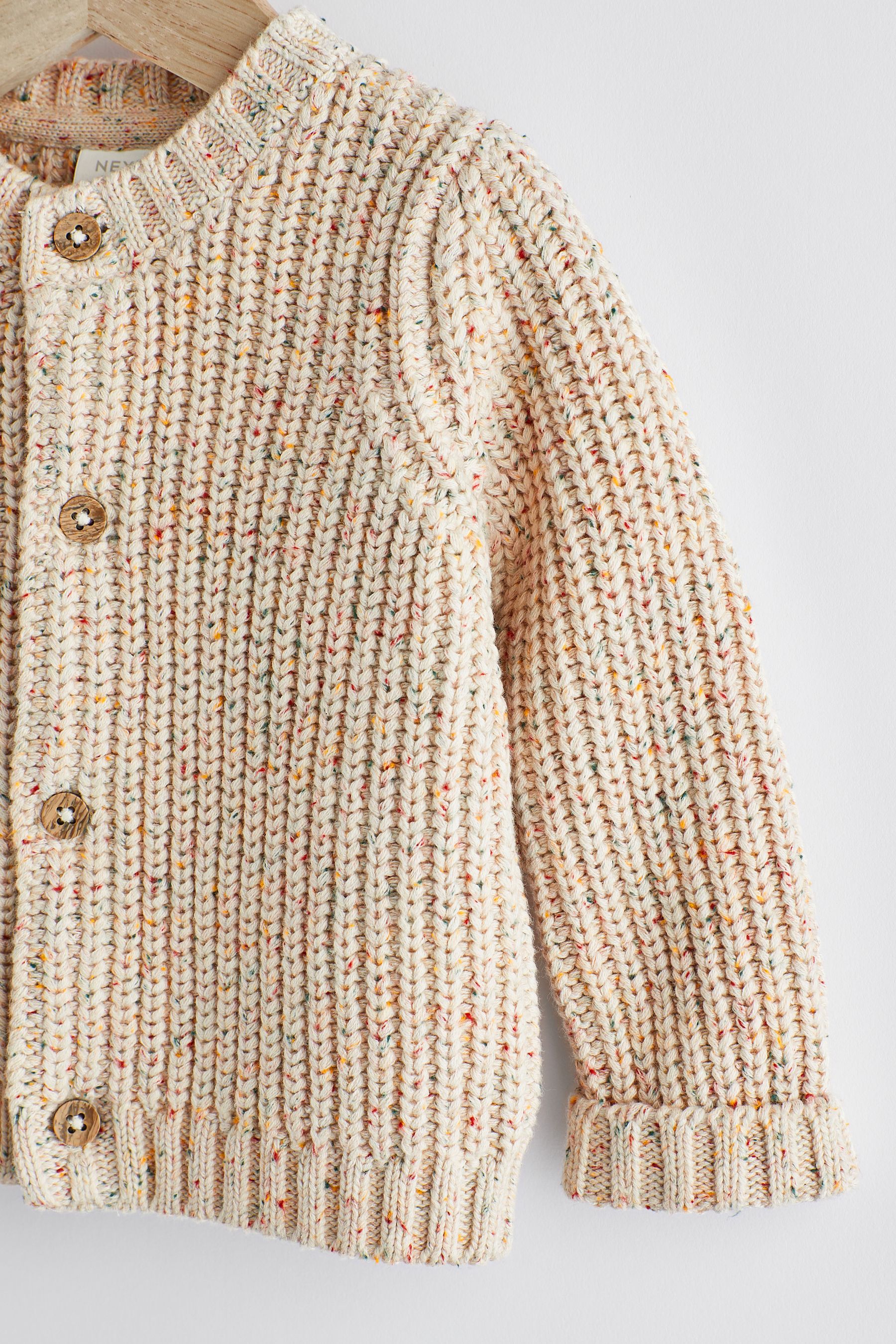 Baby chunky knit cardigan top