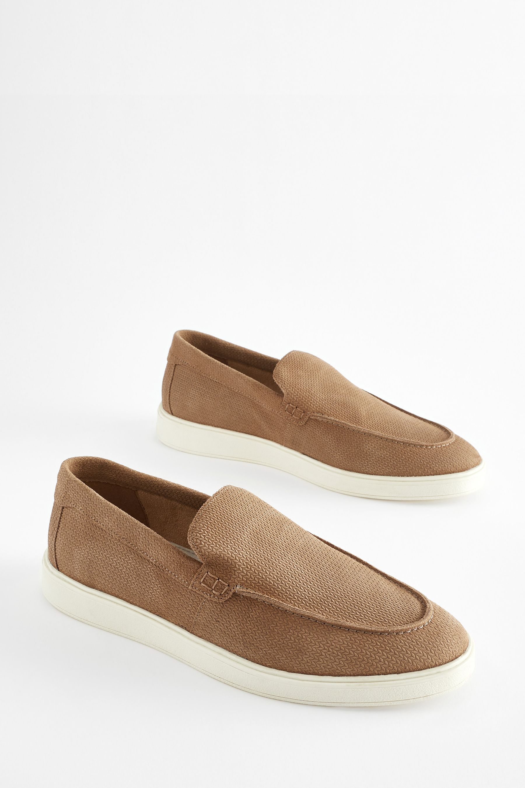 Buy Stone Suede Casual Loafers from the Next UK online shop