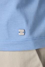 Light Blue Short Sleeve Smart Collar Polo Shirt - Image 6 of 9