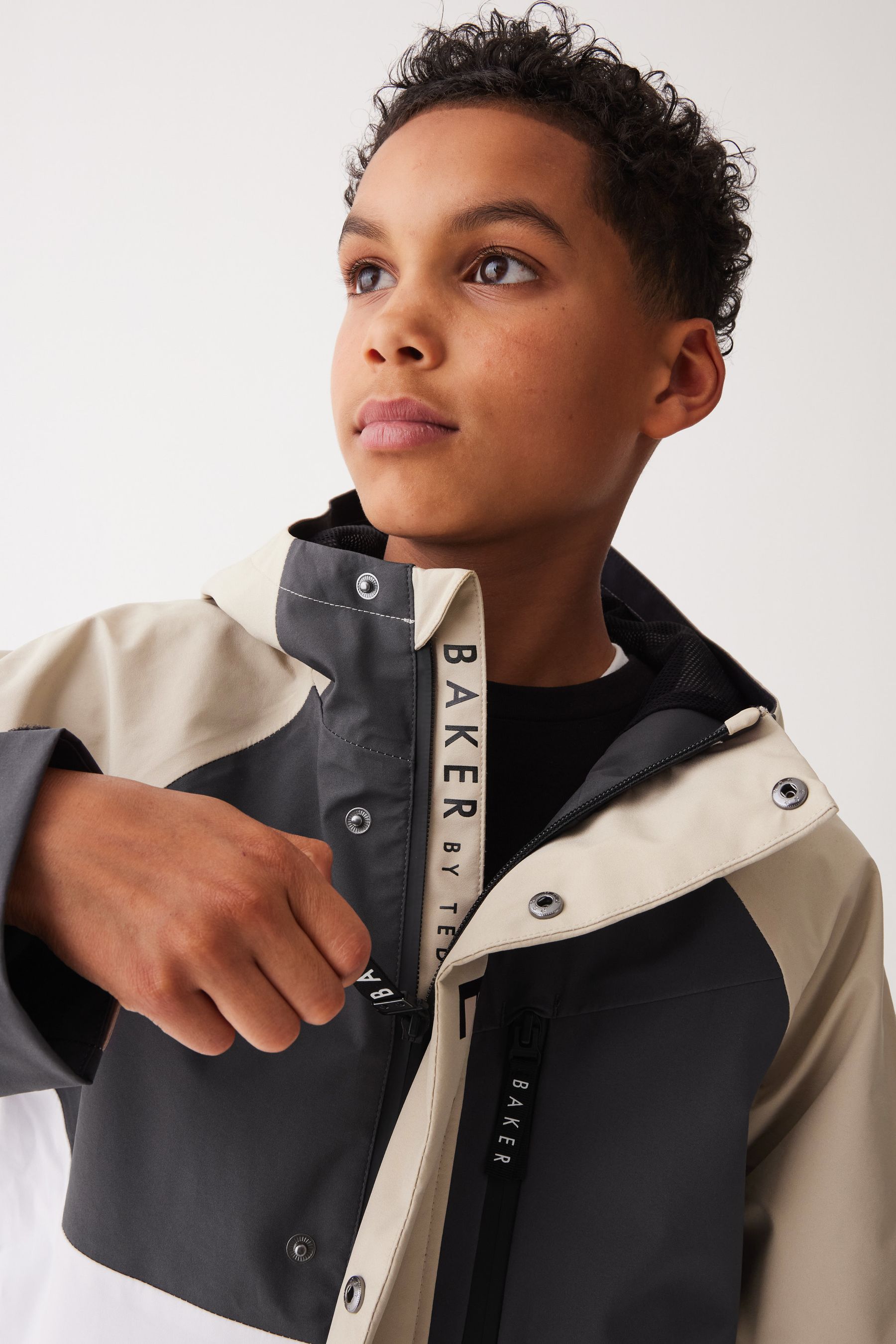Buy Baker by Ted Baker Shower Resistant Colourblock Rain Jacket from the Next UK online shop