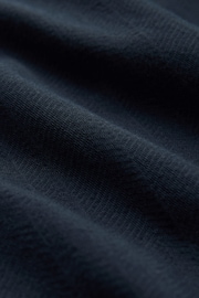 Navy Textured Jersey Short Sleeve Shirt - Image 8 of 8
