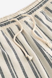 Ecru/Navy Striped Textured Dock Shorts - Image 7 of 8