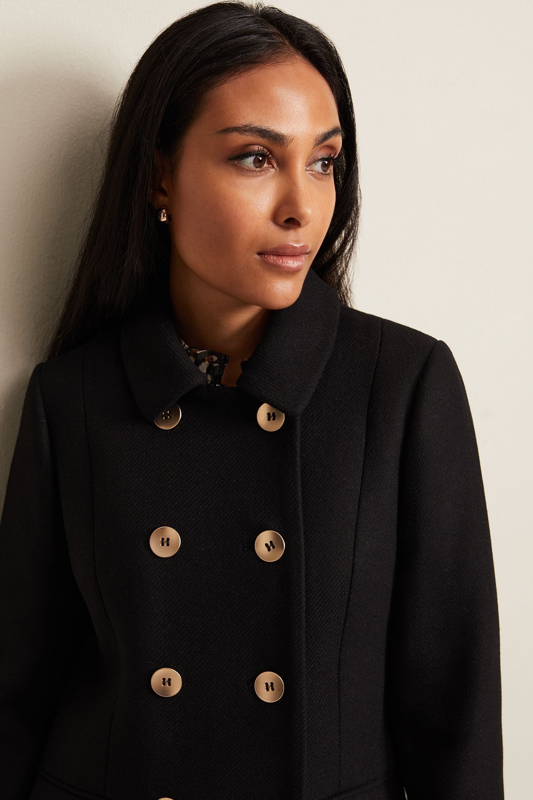 Petite wool peacoat store