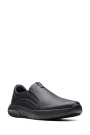 Clarks Black Leather ClarksPro Step Shoes - Image 3 of 7