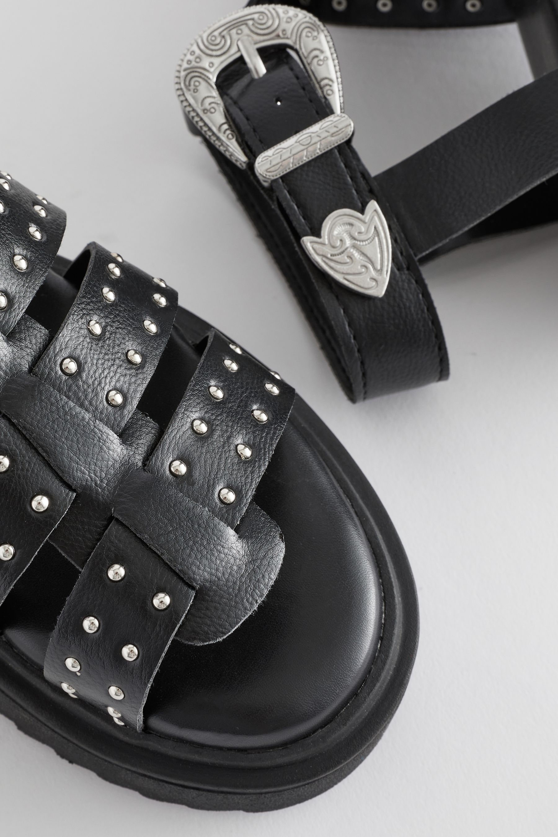 Black chunky gladiator sandals cheap