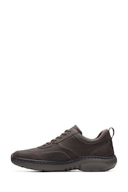 Clarks Brown Wide Fit (G) Tumbled Clarks Pro Lace Shoes - Image 2 of 7