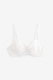 Teal Blue/White Non Pad Balcony DD+ Lace Bras 2 Pack - Image 8 of 9