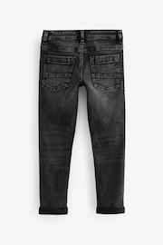 Black Skinny Fit Mega Stretch Adjustable Waist Jeans (3-16yrs) - Image 2 of 3