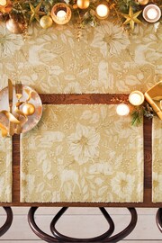 Paoletti Gold Stag Large Christmas Table Runner - Image 2 of 6