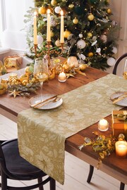 Paoletti Gold Stag Large Christmas Table Runner - Image 3 of 6