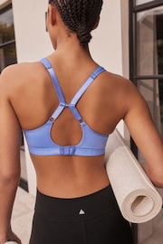 Blue Active Sports High Impact Full Cup Wired Bra - Image 4 of 7
