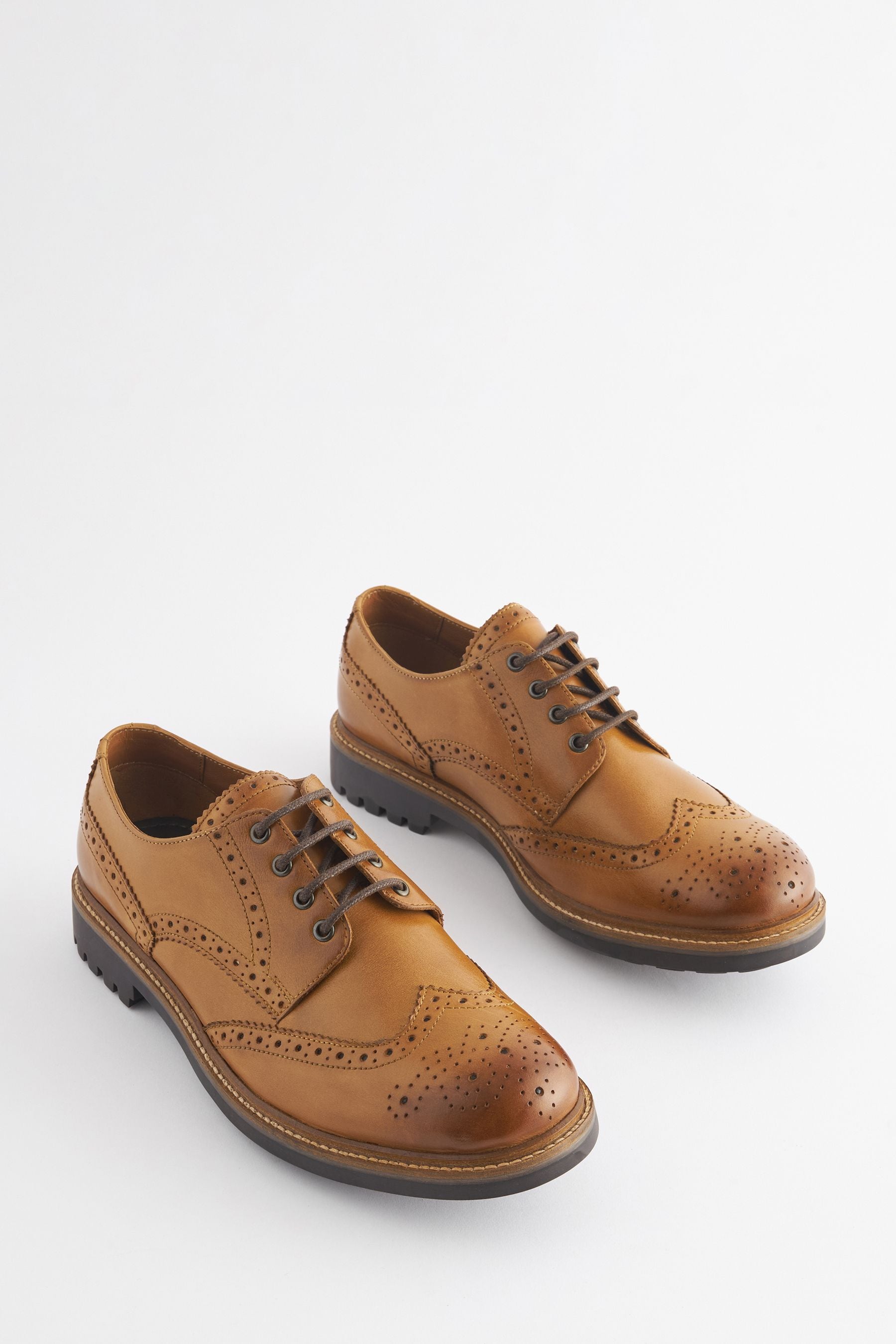 Buy Joules Tan Leather Cleated Brogues from the Next UK online shop