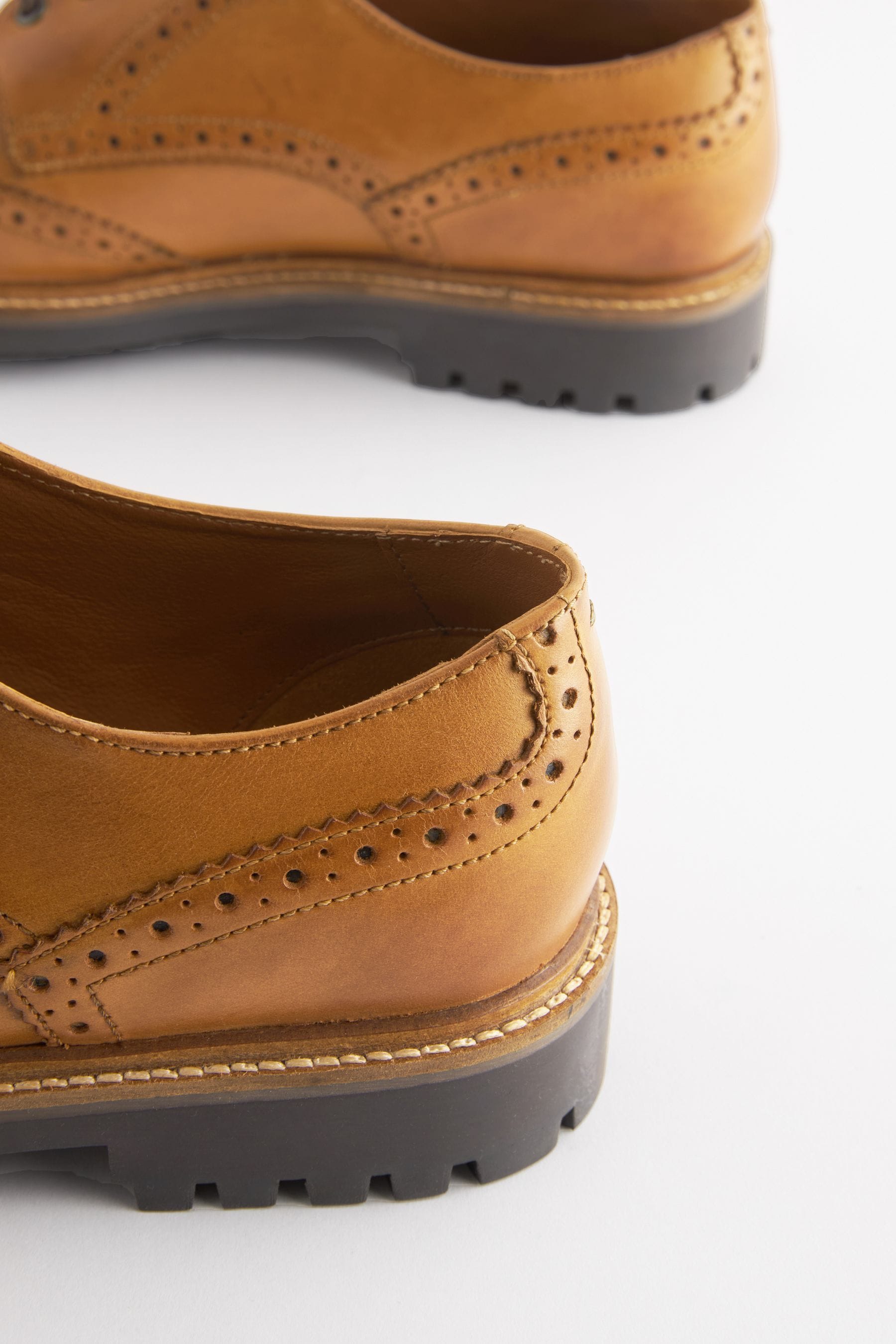Buy Joules Tan Leather Cleated Brogues from the Next UK online shop