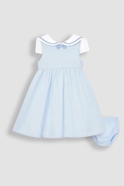 JoJo Maman Bébé Blue Sailor Party Dress - Image 1 of 6