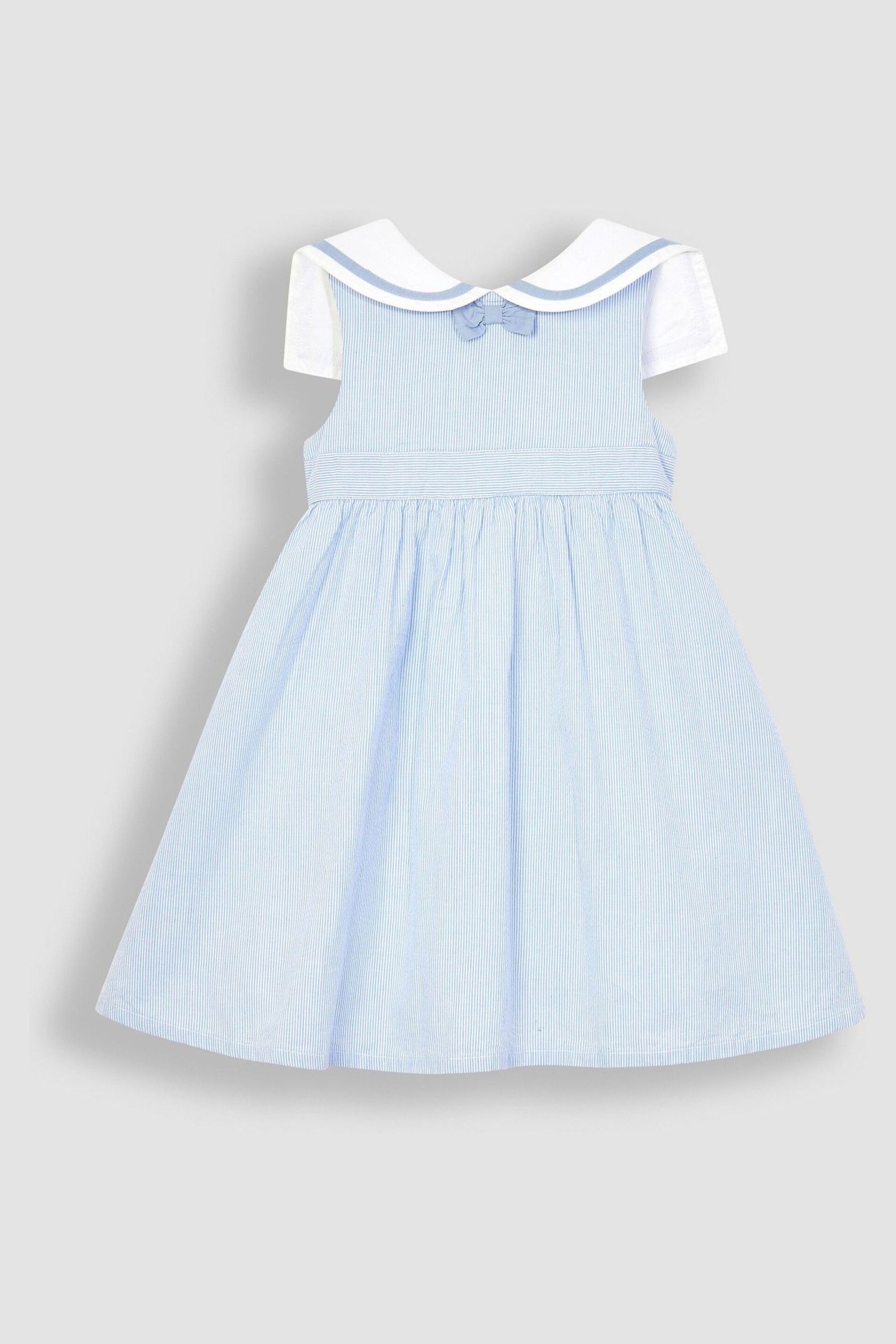 JoJo Maman Bébé Blue Sailor Party Dress - Image 2 of 6