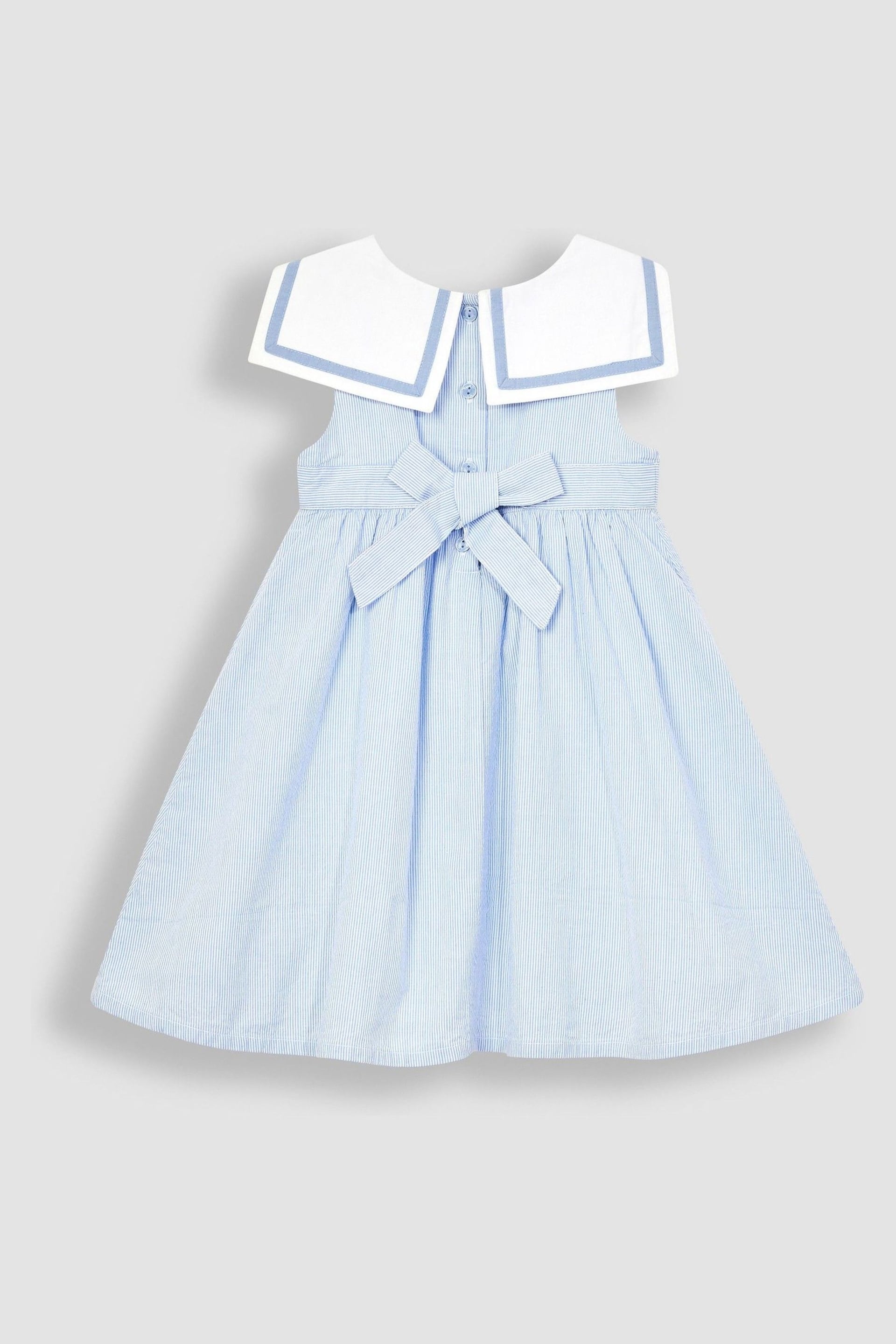 JoJo Maman Bébé Blue Sailor Party Dress - Image 3 of 6