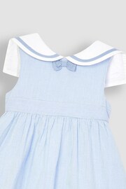 JoJo Maman Bébé Blue Sailor Party Dress - Image 6 of 6