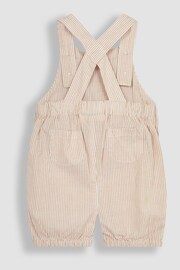 JoJo Maman Bébé Natural 2-Piece Smocked Dungarees & Bodysuit Set - Image 6 of 8