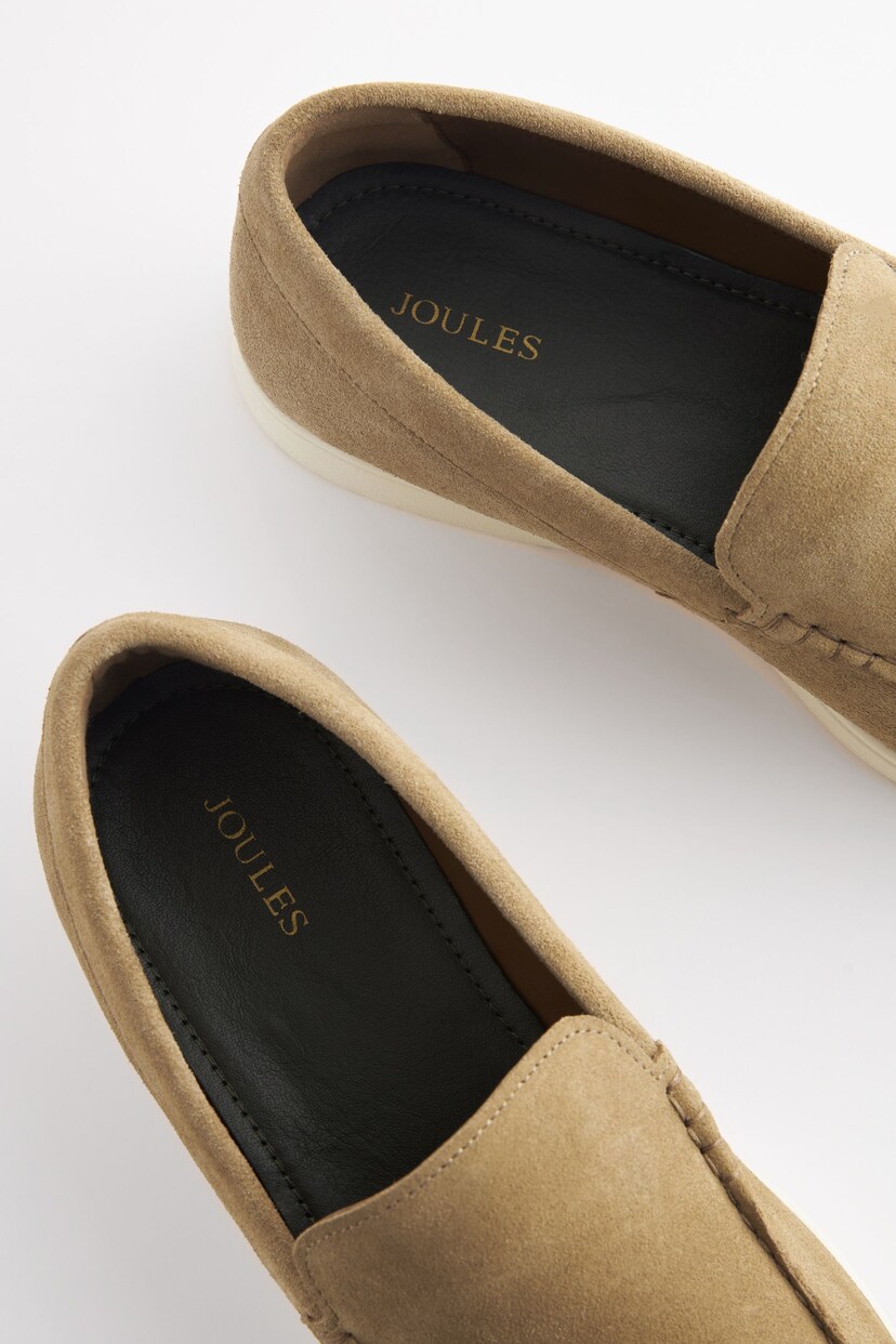 Joules Tan Suede Apron Loafers - Image 4 of 6